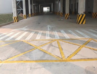 阜阳阜阳厂区道路标线施工